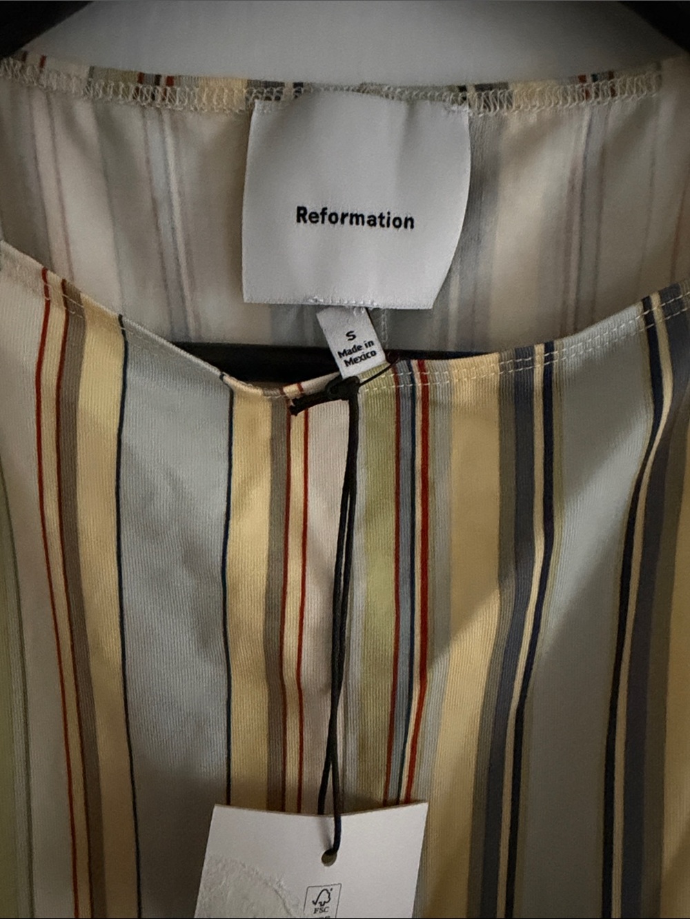 Reformation Nataly Knit Dress in Capri Stripe - Picture 3 of 7
